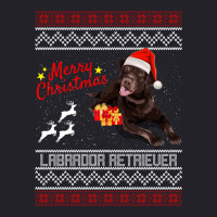 Merry Christmas Labrador Retriever Unisex Sherpa-lined Denim Jacket | Artistshot