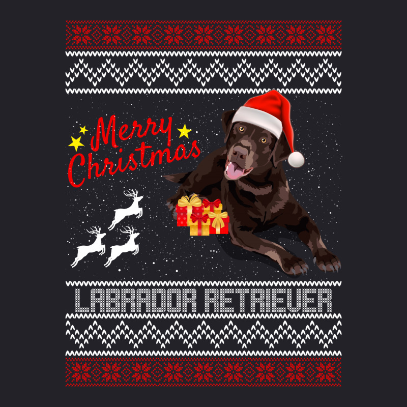 Merry Christmas Labrador Retriever Unisex Sherpa-lined Denim Jacket | Artistshot