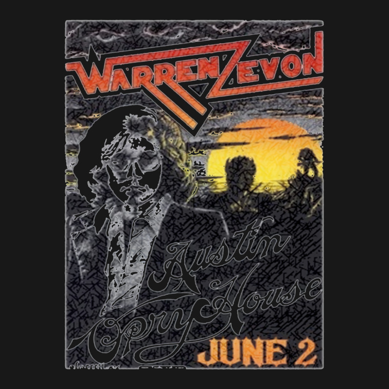 Warren Zevon Vintage Concert Poster At The Austin Opry House Flannel Shirt | Artistshot