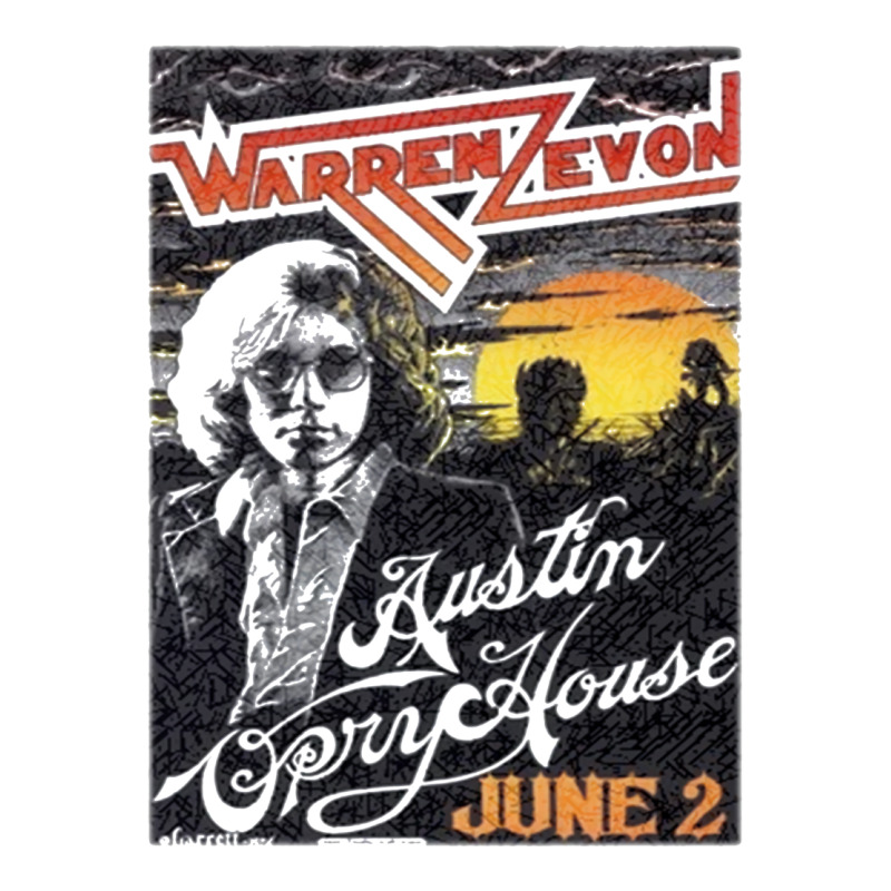 Warren Zevon Vintage Concert Poster At The Austin Opry House V-neck Tee | Artistshot