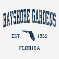 Bayshore Gardens Florida Fl Vintage Athletic Navy Sports Des Adjustable Cap | Artistshot