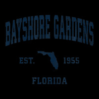 Bayshore Gardens Florida Fl Vintage Athletic Navy Sports Des Zipper Hoodie | Artistshot