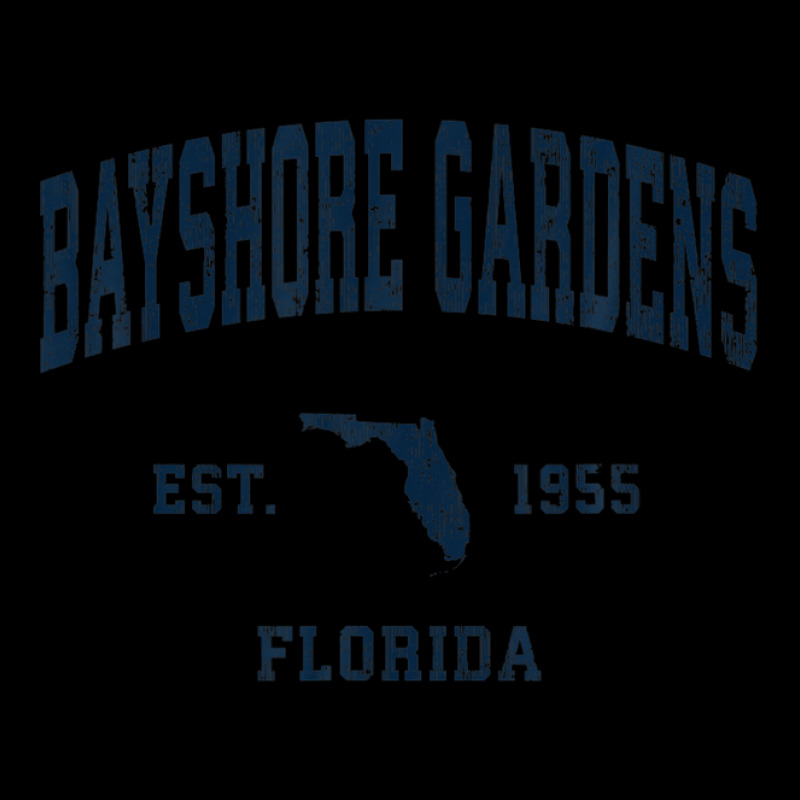 Bayshore Gardens Florida Fl Vintage Athletic Navy Sports Des Zipper Hoodie by legatgzlezy | Artistshot