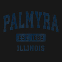 Palmyra Illinois Il Vintage Athletic Sports Design Flannel Shirt | Artistshot