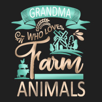 Farm Animals T  Shirt Grandma Who Loves Farm Animals   Cow Pig Goat Lo Ladies Polo Shirt | Artistshot