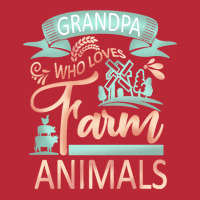 Farm Animals T  Shirt Grandpa Who Loves Farm Animals  Cow Pig Goat Lov Women's V-neck T-shirt | Artistshot