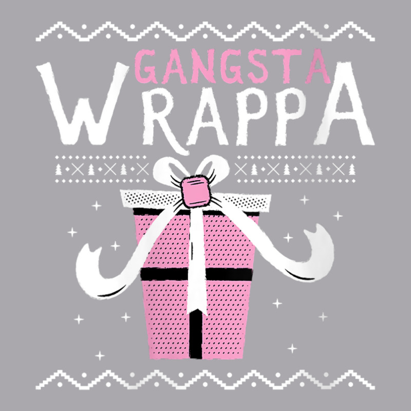 Womens Funny Gangsta Wrapper Wrapping Christmas Presents Design V Neck Youth 3/4 Sleeve | Artistshot