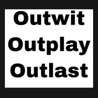 Outwit Outplay Outlast Poster Aesthetic Flannel Shirt | Artistshot