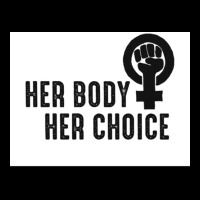 Her Body Her Choice Poster Vintage V-neck Tee | Artistshot