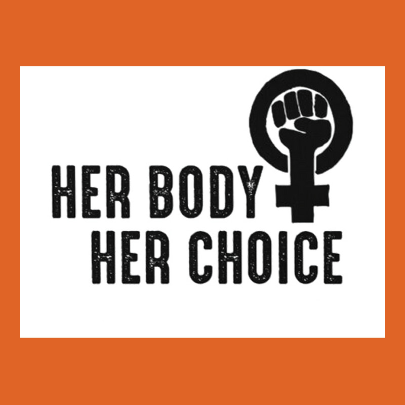 Her Body Her Choice Poster Vintage Unisex Hoodie by persiefennink | Artistshot