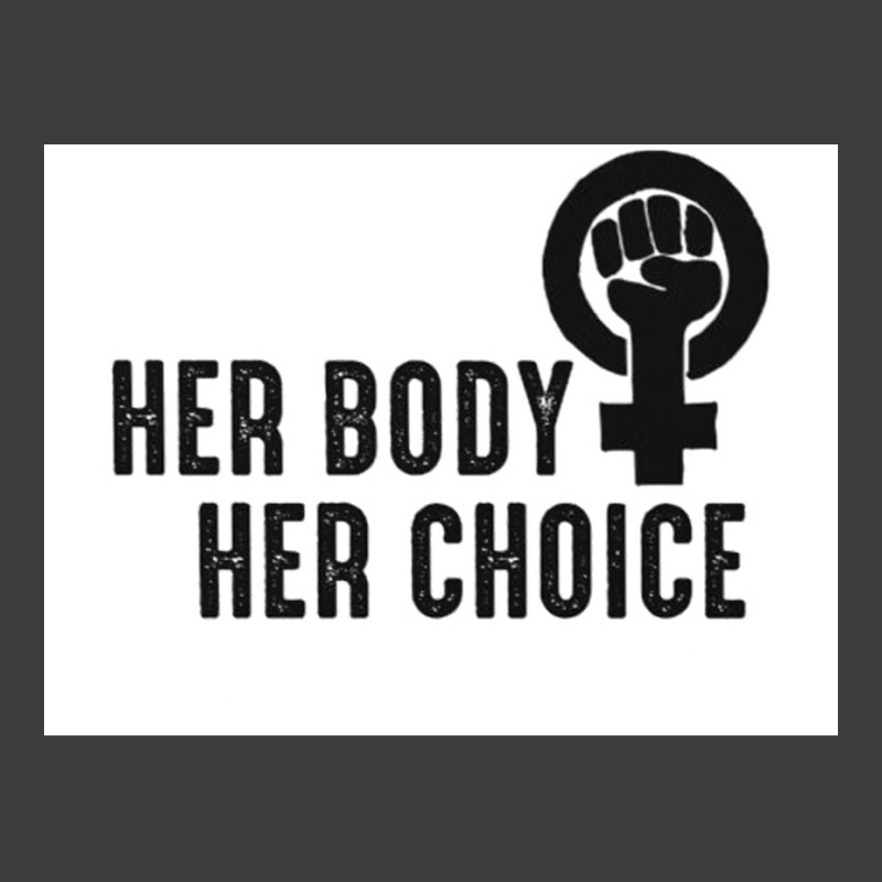 Her Body Her Choice Poster Vintage Men's Polo Shirt by persiefennink | Artistshot