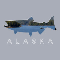 Limited Edition Alaskan King Salmon With Fishing Boat Saltwater Fisher Tank Dress | Artistshot