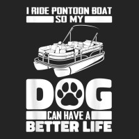 Boating Dog Lake   Pontoon Boat T Shirt 3/4 Sleeve Shirt | Artistshot