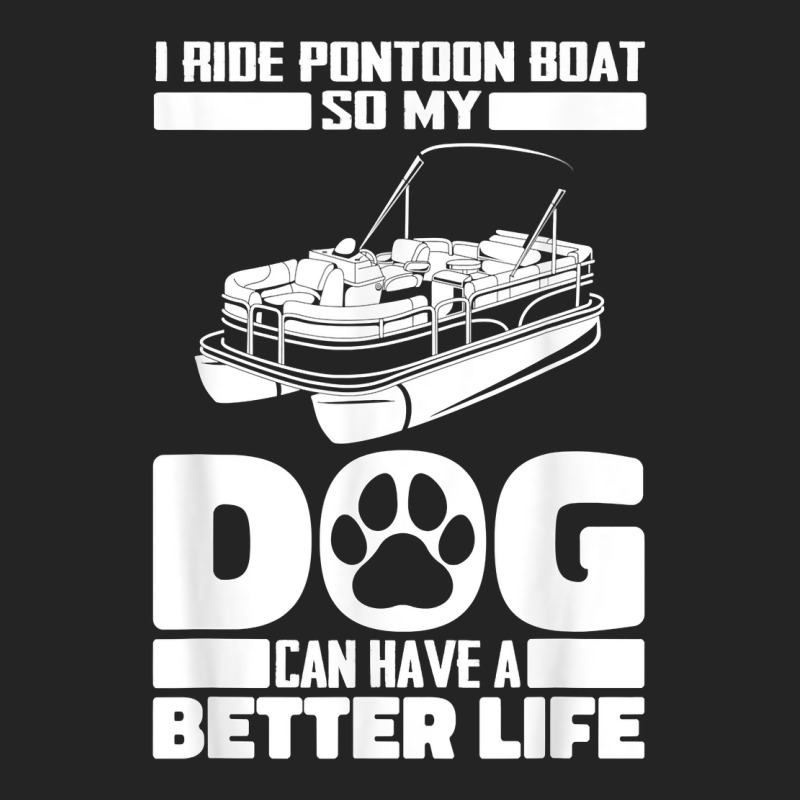 Boating Dog Lake   Pontoon Boat T Shirt 3/4 Sleeve Shirt | Artistshot