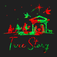 Christmas Nativity True Story Of Jesus Birth Tie Dye T Shirt Ladies Polo Shirt | Artistshot