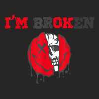 Confused Smile I'm Broken Invisible Illness I'm Ok Broken T Shirt Ladies Fitted T-shirt | Artistshot