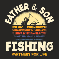 Limited Edition Father And Son Fishing Partners For Life Fishing Ladies Fitted T-shirt | Artistshot