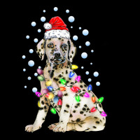 Dalmatian Dog Funny Cute Christmas Lights Puppy Lover T Shirt Youth Jogger | Artistshot