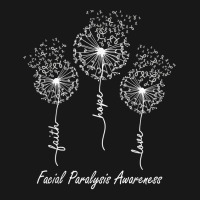 Facial Paralysis Awareness Faith Hope Love Dandelion T Shirt Flannel Shirt | Artistshot