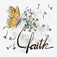 Faith Cute Butterfly Dandelion Flowers Hearts Love Christian T Shirt Classic T-shirt | Artistshot