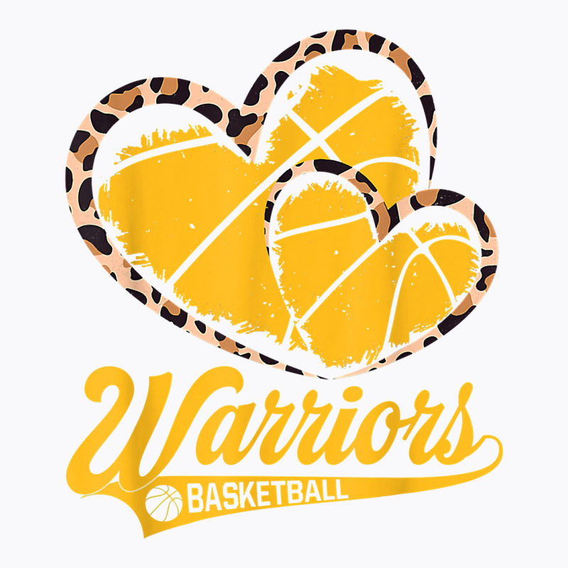 Golden 2022 Basketball Leopard Heart For Men Women Warriors T Shirt T-shirt | Artistshot