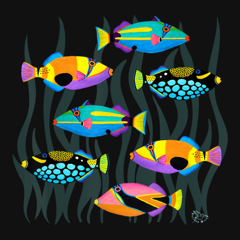 Limited Edition Hawaiian Triggerfish Coral Reef Tropical Fish Metal Print Vertical | Artistshot