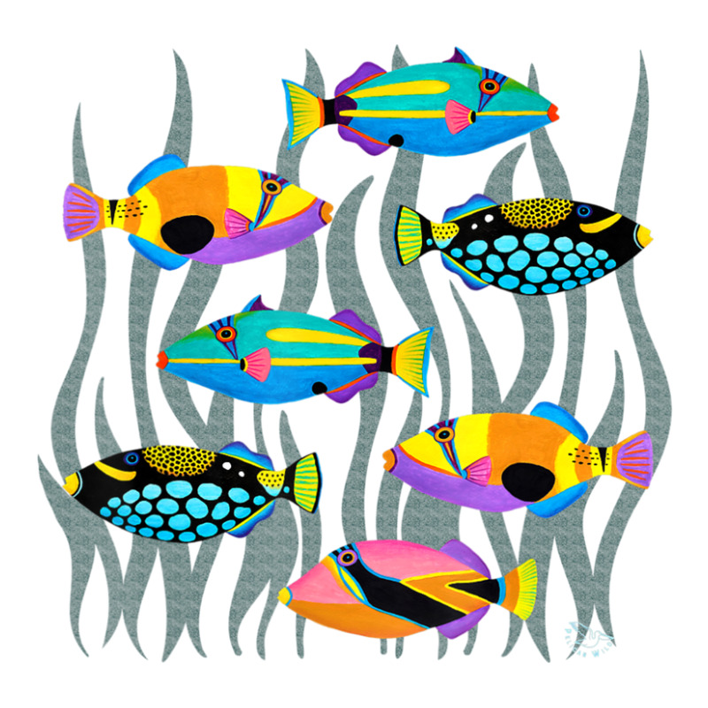 Limited Edition Hawaiian Triggerfish Coral Reef Tropical Fish Sticker | Artistshot