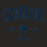 Combine Texas Tx Vintage Athletic Navy Sports Design Ladies Fitted T-shirt | Artistshot