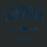 Combine Texas Tx Vintage Athletic Navy Sports Design Women's Triblend Scoop T-shirt | Artistshot