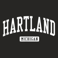 Hartland Michigan Mi Vintage Athletic Sports Design T Shirt Ladies Fitted T-shirt | Artistshot