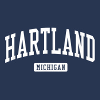 Hartland Michigan Mi Vintage Athletic Sports Design T Shirt Men Denim Jacket | Artistshot