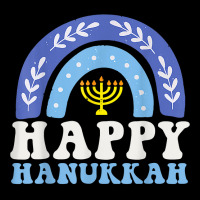 Happy Hanukkah Chanukah Rainbow Menorah Jewish Holiday T Shirt Youth Hoodie | Artistshot