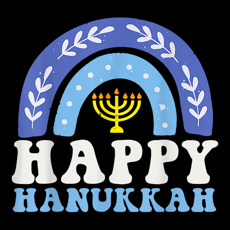 Happy Hanukkah Chanukah Rainbow Menorah Jewish Holiday T Shirt Youth Hoodie | Artistshot