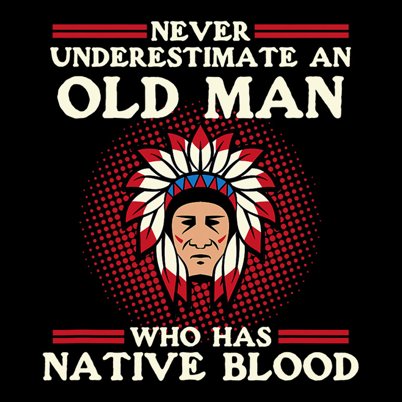 Old Man Who Has Native Blood Native American Day Graphic T Shirt Youth Sweatshirt | Artistshot