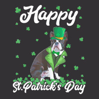 Boston Terrier T  Shirt Happy St. Patrick's Day Boston Terrier T  Shir Vintage Hoodie And Short Set | Artistshot