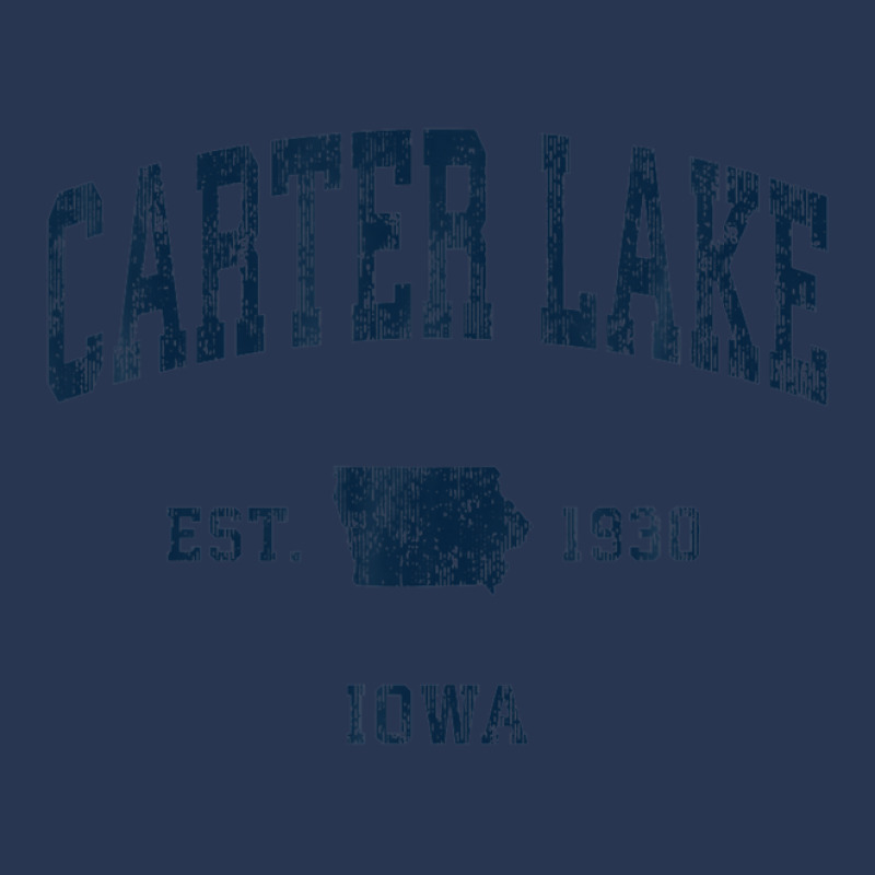 Carter Lake Iowa Ia Vintage Athletic Navy Sports Design Men Denim Jacket by legatgzlezy | Artistshot