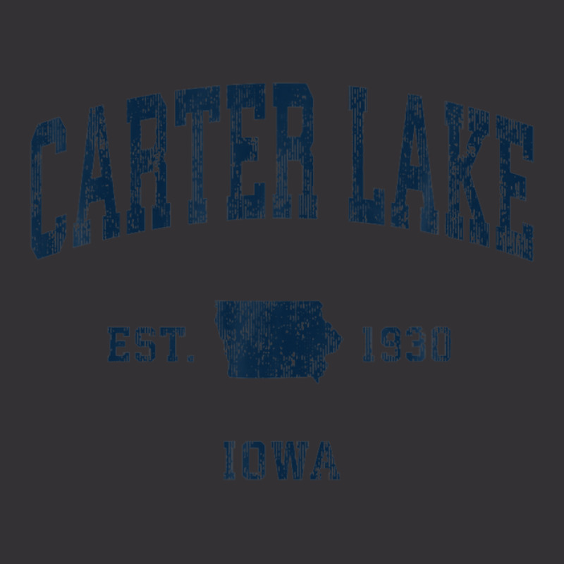 Carter Lake Iowa Ia Vintage Athletic Navy Sports Design Vintage Hoodie by legatgzlezy | Artistshot