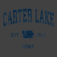 Carter Lake Iowa Ia Vintage Athletic Navy Sports Design Vintage T-shirt | Artistshot