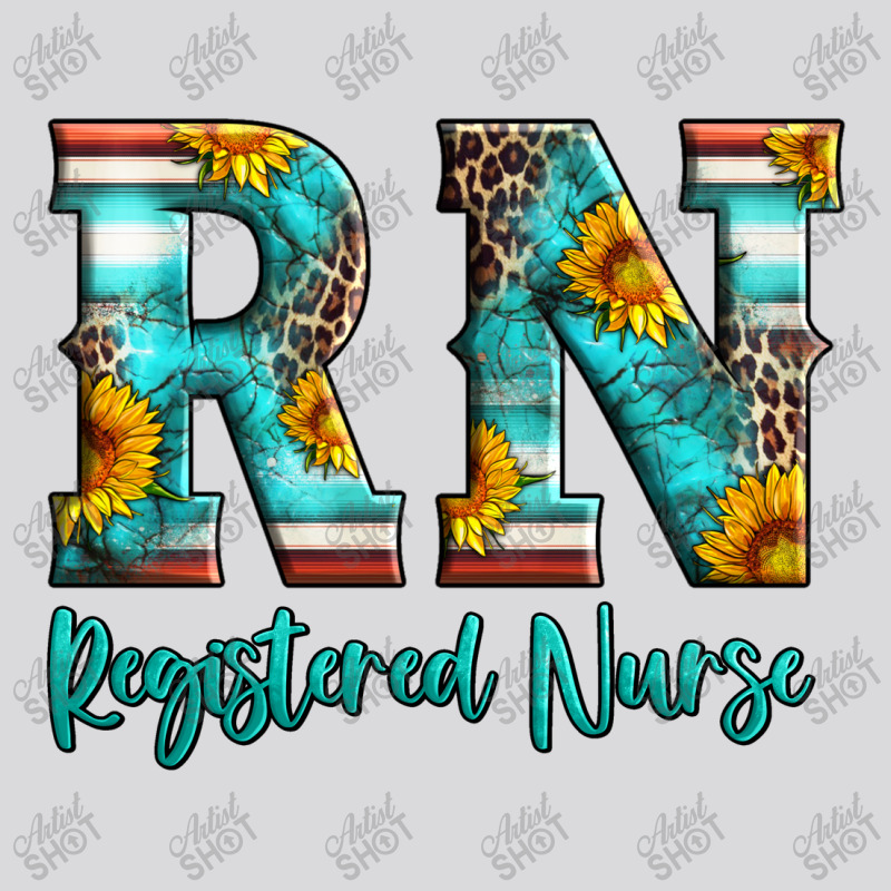 Registered Nurse Serape Turquoise Leopard Sunflowers Women's Triblend Scoop T-shirt | Artistshot