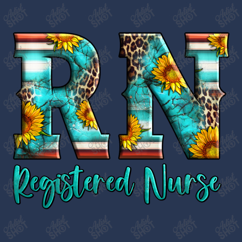 Registered Nurse Serape Turquoise Leopard Sunflowers Ladies Denim Jacket | Artistshot