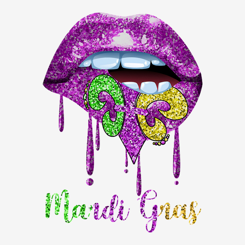 Dripping Lip Biting Fleur De Lys Mardi Gras For Women Classic T-shirt | Artistshot