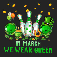 In March We Wear Green Bowling Lover Mom Patrick's Day 2023 T Shirt 3/4 Sleeve Shirt | Artistshot