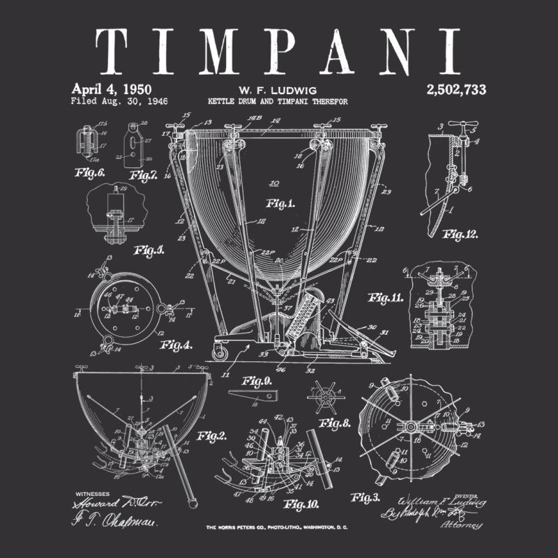 Timpani Kettle Drum Vintage Patent Timpanist Drawing Print Vintage Short by vrapirossak7 | Artistshot