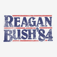 Reagan Bush 1984   Distressed And Faded Adjustable Cap | Artistshot