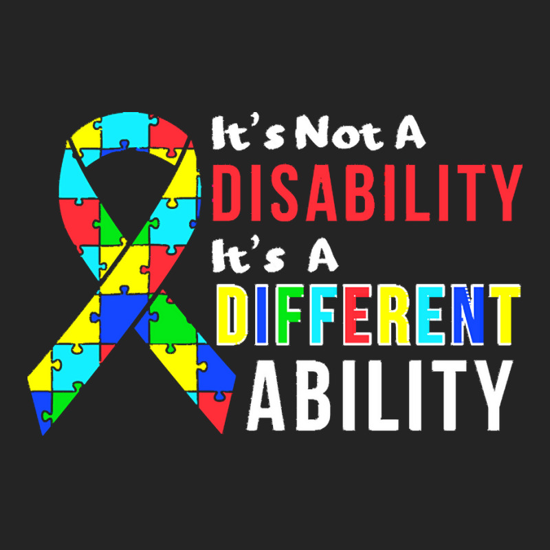 Autism Awareness T  Shirt Autism Is Not A Disability It's A Different 3/4 Sleeve Shirt by kale31628 | Artistshot