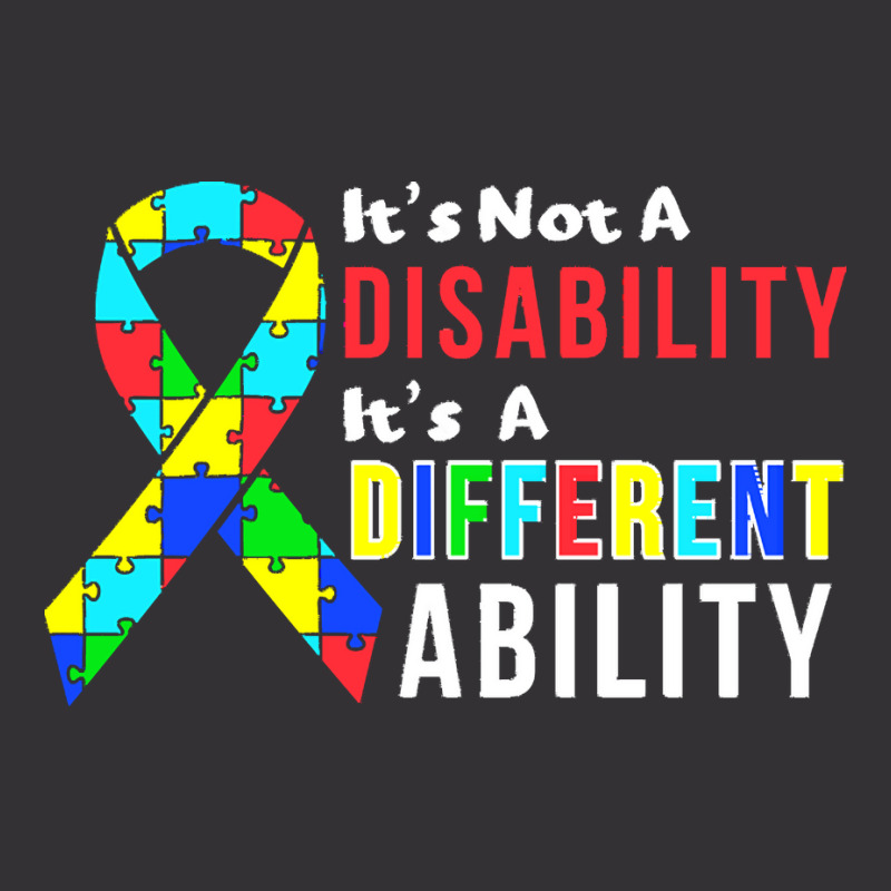 Autism Awareness T  Shirt Autism Is Not A Disability It's A Different Vintage Short by kale31628 | Artistshot