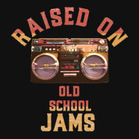 Raised On Old School Jams Old School Hiphop R&b Classic Round Patch | Artistshot