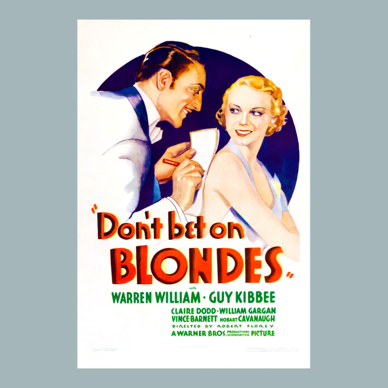 Dont Bet On Blondes (1935) Movie Poster Classic Vintage Love Unisex Sherpa-lined Denim Jacket | Artistshot