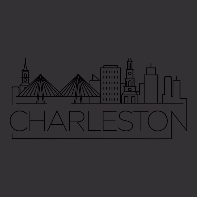 Trending Charleston Minimal Skyline Vintage Hoodie by Jerhogen528 | Artistshot