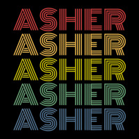 Asher Wordmark Pattern Personalized Name Retro Long Sleeve Shirts | Artistshot